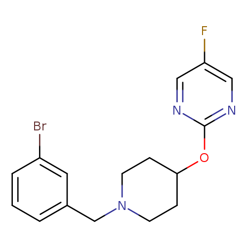 2-({1-[(3-bromophenyl)methyl]piperidin-4-yl}oxy)-5-fluoropyrimidine