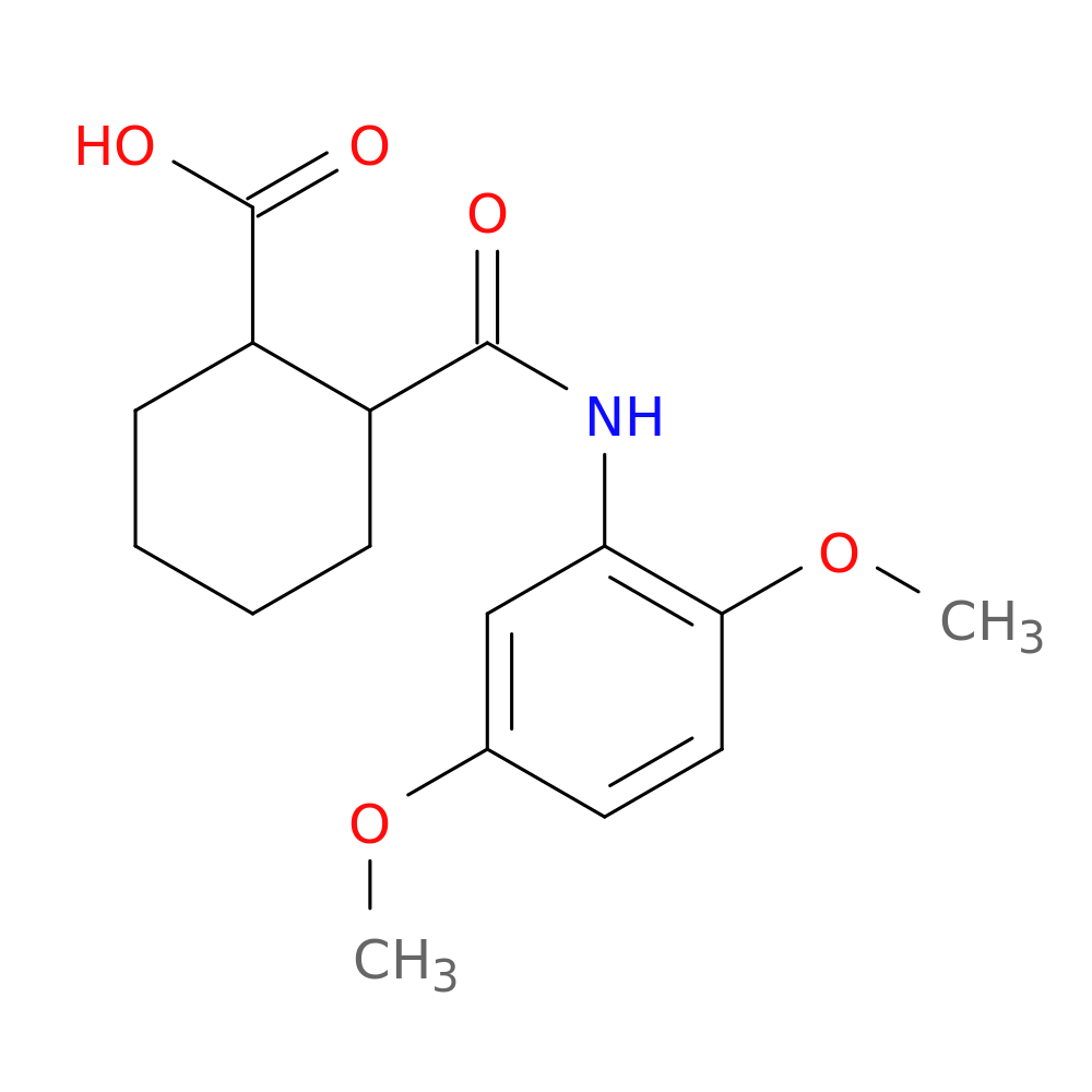 2-[(2,5-dimethoxyanilino)carbonyl]cyclohexanecarboxylic acid