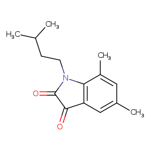 1-isopentyl-5,7-dimethyl-1H-indole-2,3-dione