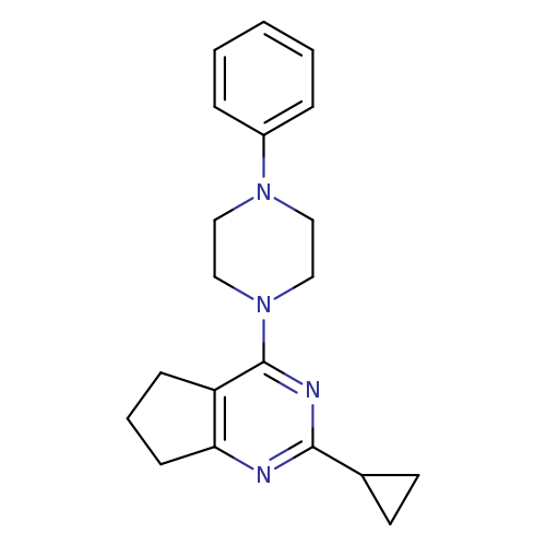 1-{2-cyclopropyl-5H,6H,7H-cyclopenta[d]pyrimidin-4-yl}-4-phenylpiperazine