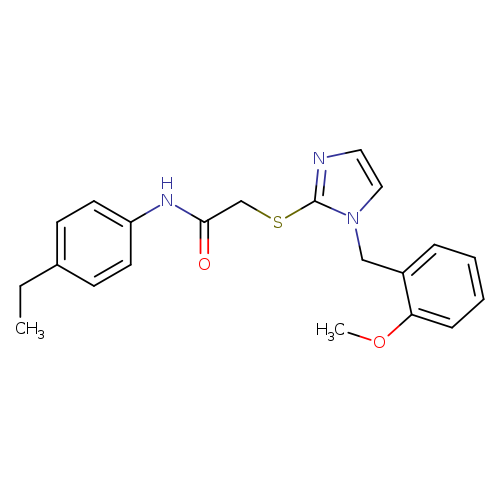 N-(4-ethylphenyl)-2-({1-[(2-methoxyphenyl)methyl]-1H-imidazol-2-yl}sulfanyl)acetamide