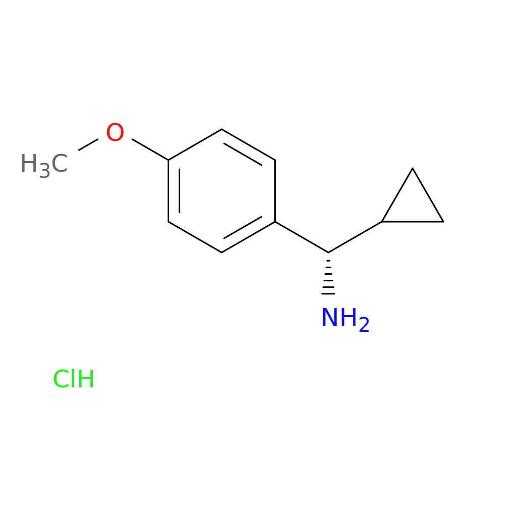 (S)-Cyclopropyl(4-methoxyphenyl)methanamine hydrochloride