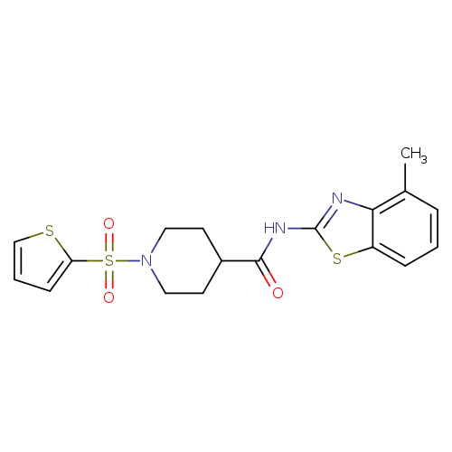 N-(4-methyl-1,3-benzothiazol-2-yl)-1-(thiophene-2-sulfonyl)piperidine-4-carboxamide