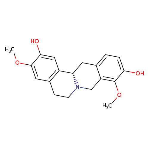 6H-Dibenzo[a,g]quinolizine-2,10-diol, 5,8,13,13a-tetrahydro-3,9-dimethoxy-, (13aS)-