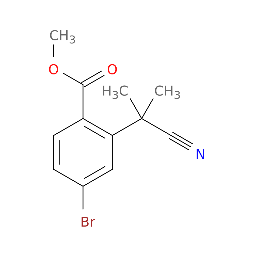 methyl 4-bromo-2-(1-cyano-1-methylethyl)benzoate