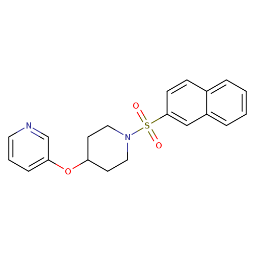 3-{[1-(naphthalene-2-sulfonyl)piperidin-4-yl]oxy}pyridine