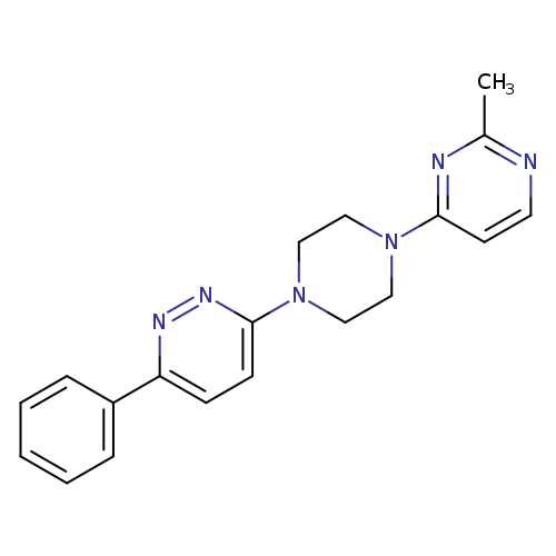 3-[4-(2-methylpyrimidin-4-yl)piperazin-1-yl]-6-phenylpyridazine
