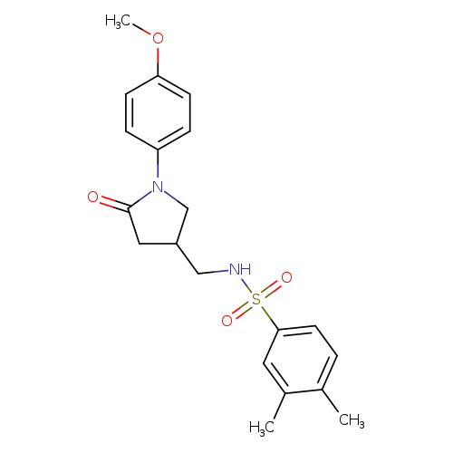 N-{[1-(4-methoxyphenyl)-5-oxopyrrolidin-3-yl]methyl}-3,4-dimethylbenzene-1-sulfonamide