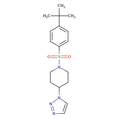 1-(4-tert-butylbenzenesulfonyl)-4-(1H-1,2,3-triazol-1-yl)piperidine