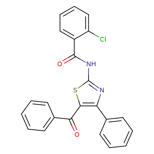 N-(5-benzoyl-4-phenyl-1,3-thiazol-2-yl)-2-chlorobenzamide