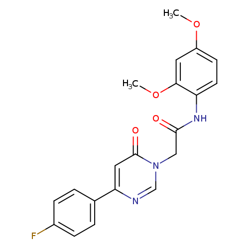 N-(2,4-dimethoxyphenyl)-2-[4-(4-fluorophenyl)-6-oxo-1,6-dihydropyrimidin-1-yl]acetamide