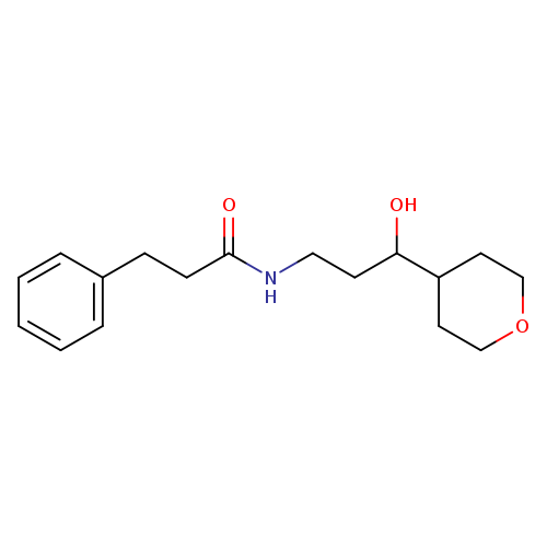 N-[3-hydroxy-3-(oxan-4-yl)propyl]-3-phenylpropanamide