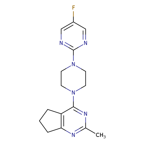 5-fluoro-2-(4-{2-methyl-5H,6H,7H-cyclopenta[d]pyrimidin-4-yl}piperazin-1-yl)pyrimidine