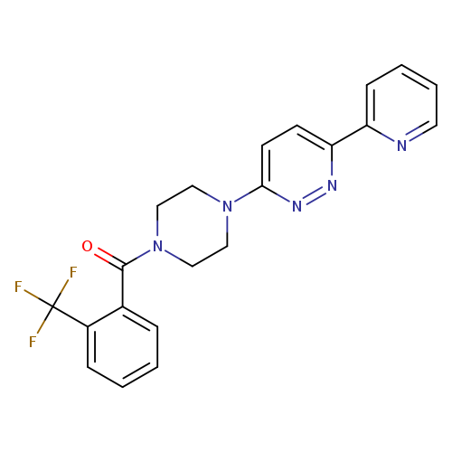3-(pyridin-2-yl)-6-{4-[2-(trifluoromethyl)benzoyl]piperazin-1-yl}pyridazine