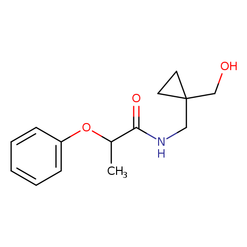 N-{[1-(hydroxymethyl)cyclopropyl]methyl}-2-phenoxypropanamide