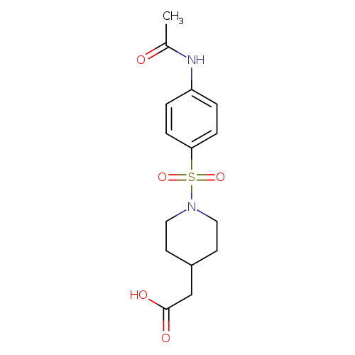 (1-([4-(Acetylamino)phenyl]sulfonyl)piperidin-4-yl)acetic acid