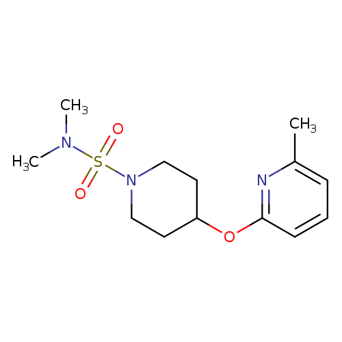 N,N-dimethyl-4-[(6-methylpyridin-2-yl)oxy]piperidine-1-sulfonamide