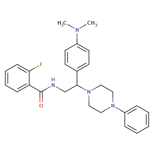 N-{2-[4-(dimethylamino)phenyl]-2-(4-phenylpiperazin-1-yl)ethyl}-2-fluorobenzamide