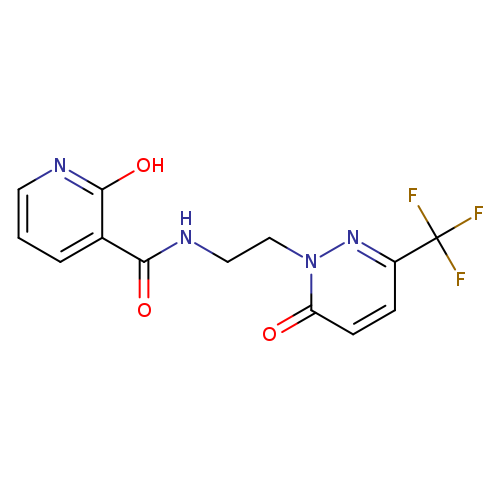 2-hydroxy-N-{2-[6-oxo-3-(trifluoromethyl)-1,6-dihydropyridazin-1-yl]ethyl}pyridine-3-carboxamide