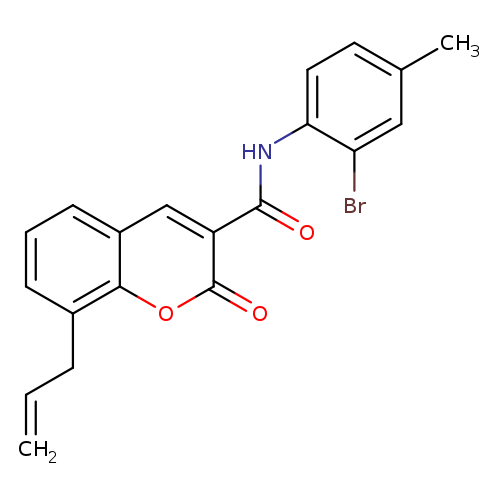 N-(2-bromo-4-methylphenyl)-2-oxo-8-(prop-2-en-1-yl)-2H-chromene-3-carboxamide