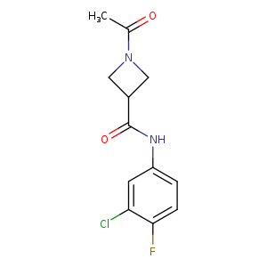 1-acetyl-N-(3-chloro-4-fluorophenyl)azetidine-3-carboxamide