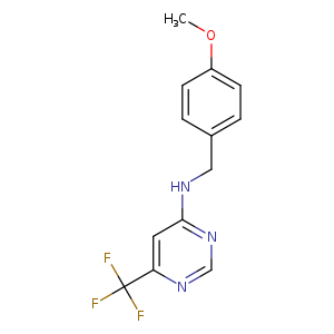 N-[(4-methoxyphenyl)methyl]-6-(trifluoromethyl)pyrimidin-4-amine