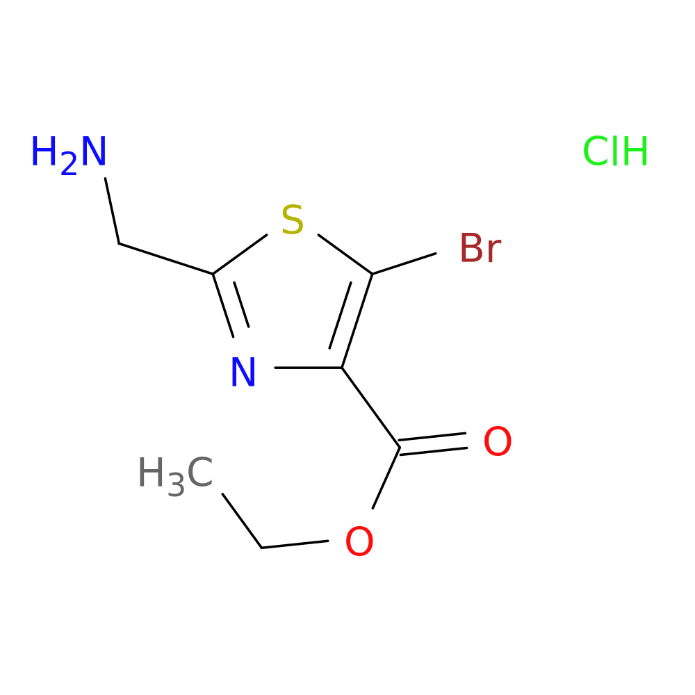 ethyl 2-(aminomethyl)-5-bromo-1,3-thiazole-4-carboxylate hydrochloride