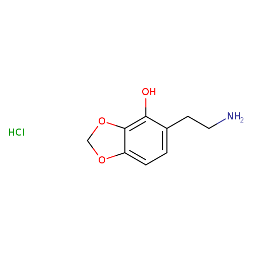 5-(2-aminoethyl)-1,3-dioxaindan-4-olhydrochloride