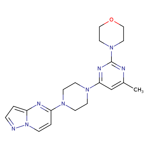 4-[4-methyl-6-(4-{pyrazolo[1,5-a]pyrimidin-5-yl}piperazin-1-yl)pyrimidin-2-yl]morpholine