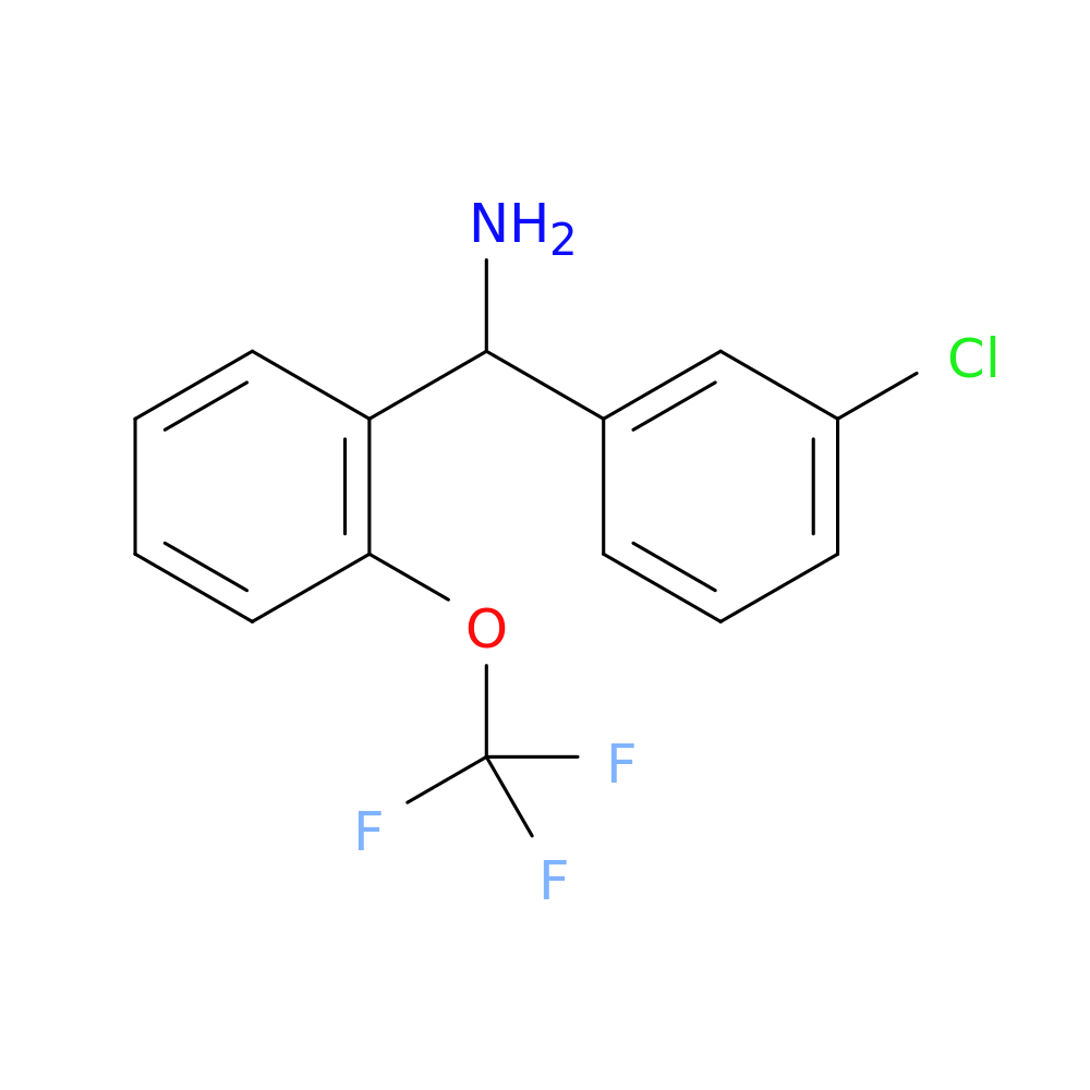 (3-chlorophenyl)[2-(trifluoromethoxy)phenyl]methanamine