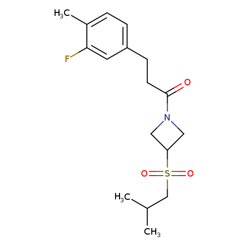 3-(3-fluoro-4-methylphenyl)-1-[3-(2-methylpropanesulfonyl)azetidin-1-yl]propan-1-one