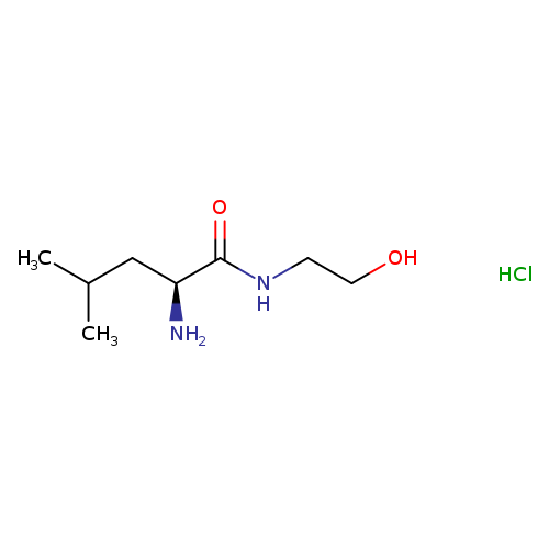 (2S)-2-amino-N-(2-hydroxyethyl)-4-methylpentanamide hydrochloride