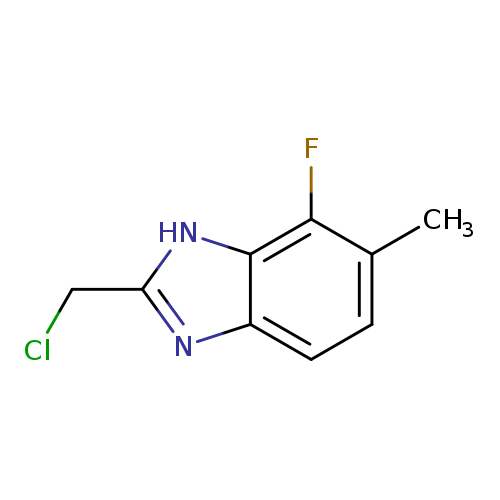 2-(chloromethyl)-7-fluoro-6-methyl-1H-1,3-benzodiazole