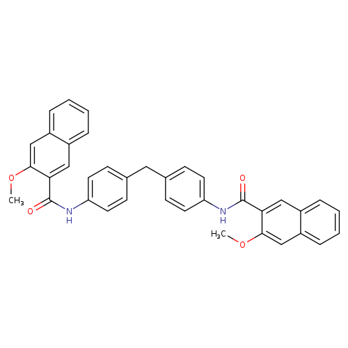 3-methoxy-N-(4-{[4-(3-methoxynaphthalene-2-amido)phenyl]methyl}phenyl)naphthalene-2-carboxamide
