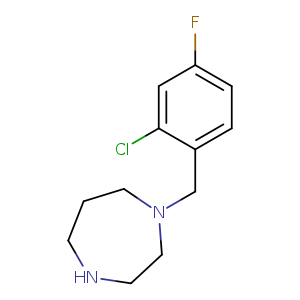 1-[(2-chloro-4-fluorophenyl)methyl]-1,4-diazepane