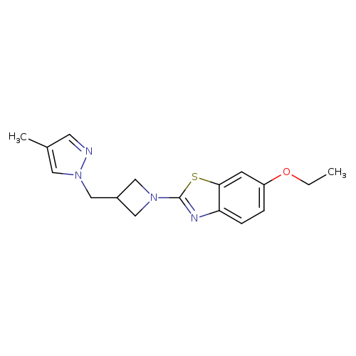 6-ethoxy-2-{3-[(4-methyl-1H-pyrazol-1-yl)methyl]azetidin-1-yl}-1,3-benzothiazole