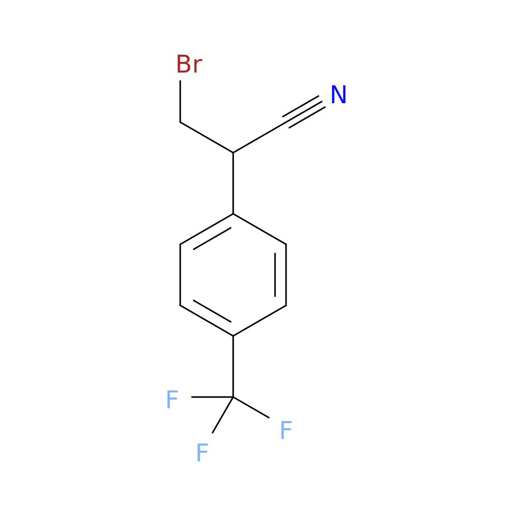 3-bromo-2-[4-(trifluoromethyl)phenyl]propanenitrile