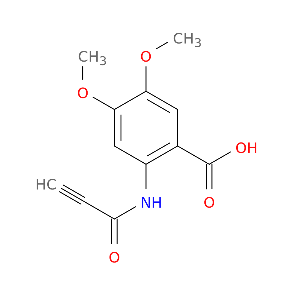 4,5-dimethoxy-2-(prop-2-ynamido)benzoic acid