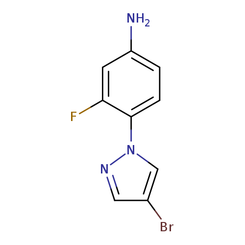 4-(4-bromo-1H-pyrazol-1-yl)-3-fluoroaniline