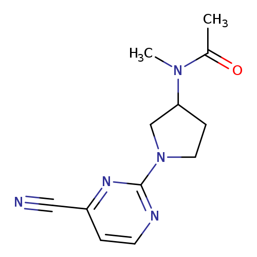 N-[1-(4-cyanopyrimidin-2-yl)pyrrolidin-3-yl]-N-methylacetamide