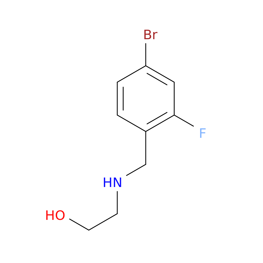 2-{[(4-Bromo-2-fluorophenyl)methyl]amino}ethanol