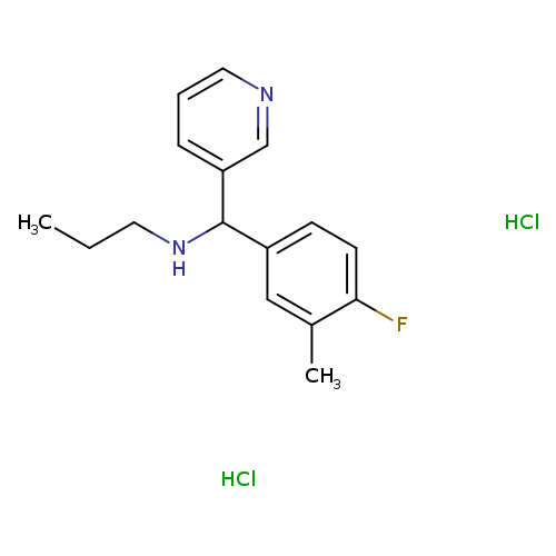 [(4-fluoro-3-methylphenyl)(pyridin-3-yl)methyl](propyl)amine dihydrochloride