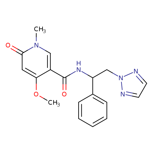 4-methoxy-1-methyl-6-oxo-N-[1-phenyl-2-(2H-1,2,3-triazol-2-yl)ethyl]-1,6-dihydropyridine-3-carboxamide