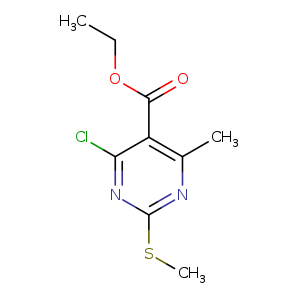Ethyl 4-chloro-6-methyl-2-(methylthio)pyrimidine-5-carboxylate