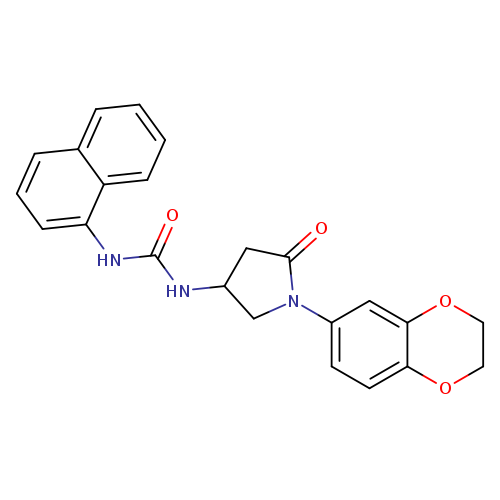 3-[1-(2,3-dihydro-1,4-benzodioxin-6-yl)-5-oxopyrrolidin-3-yl]-1-(naphthalen-1-yl)urea