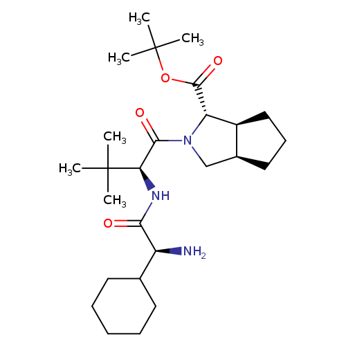 Cyclopenta[c]pyrrole-1-carboxylic acid,2-[(2S)-2-[[(2S)-2-amino-2-cyclohexylacetyl]amino]-3,3-dimethyl-1-oxobutyl]octahydro-, 1,1-dimethylethyl ester, (1S,3aR,6aS)-