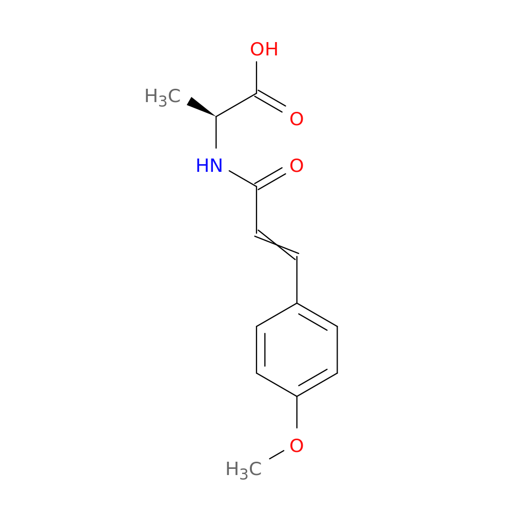 (2S)-2-[3-(4-methoxyphenyl)prop-2-enamido]propanoic acid