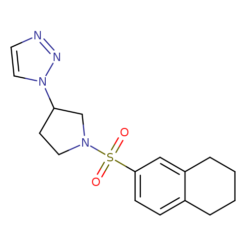 1-[1-(5,6,7,8-tetrahydronaphthalene-2-sulfonyl)pyrrolidin-3-yl]-1H-1,2,3-triazole