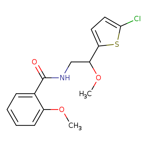 N-[2-(5-chlorothiophen-2-yl)-2-methoxyethyl]-2-methoxybenzamide