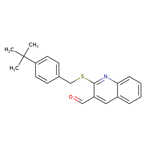 2-{[(4-tert-butylphenyl)methyl]sulfanyl}quinoline-3-carbaldehyde